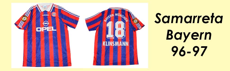 Samarreta Bayern Munich 1996 1997